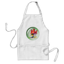 ELF BUBBLE & MUSHROOMS by SHARON SHARPE Apron