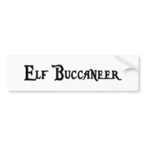Elf Buccaneer Bumper Sticker