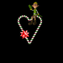 Elf Candy Canes Christmas Holiday Kids Shirt