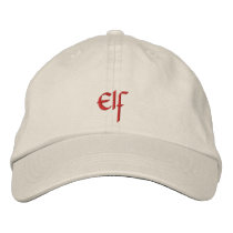 Elf Cap / Hat embroidered hats by toppings Elf Cap / Hat embroidered hats