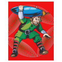 Elf Carrying Christmas Ornament Full Color Flyer