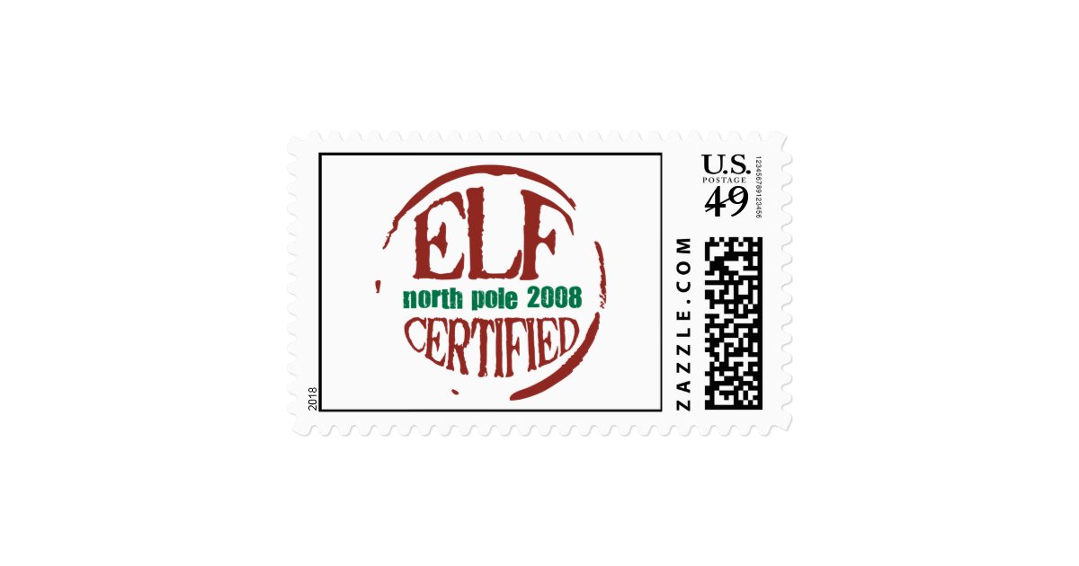 elf certified stamps | Zazzle