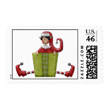 Elf Christmas Postage