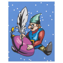Elf Decorating Christmas Ornament Personalized Flyer