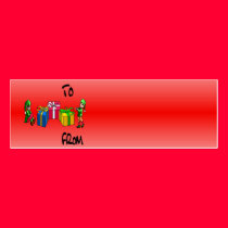 Elf Gift Tag business cards by Paddydee56 Elf Gift Tag business cards