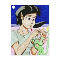 Elf Girl postcard
