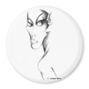 Elf Head: Loopy - WB magnets