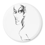 Elf Head: Loopy - WB magnets