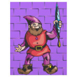 Elf Holding Blue Christmas Ornament Flyer Design