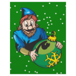 Elf Holding Christmas Ornament Personalized Flyer