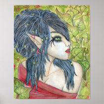 Elf in Ivy Poster Print