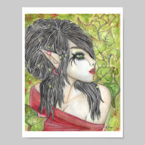 Elf in Ivy Poster Print posters