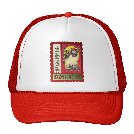 Elf in the Christmas tree Trucker Hat