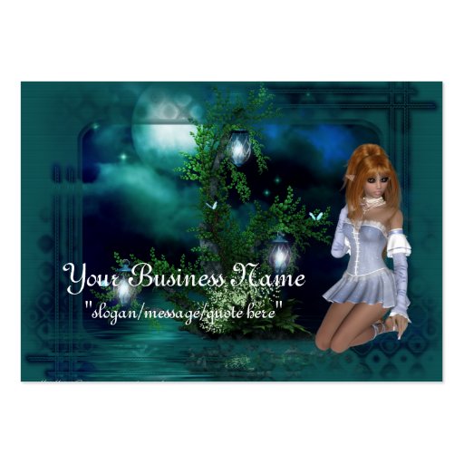 Elf Island Fantasy Business Cards (front side)