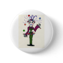 Elf Jester Juggling buttons by maryjaneslovechild Elf Jester Juggling buttons