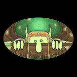 Elf Kilroy Oval Sticker