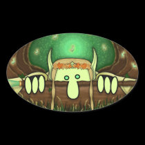 Elf Kilroy Oval Sticker