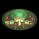 Elf Kilroy Oval Sticker
