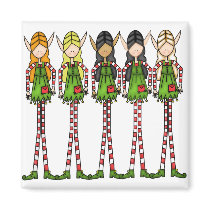 Elf Magic Christmas Magnet