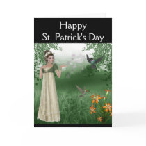 Elf Magic in Grass Field with Hummingbirds cards