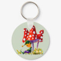ELF & MUSHROOMS by SHARON SHARPE keychains
