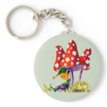 ELF &amp; MUSHROOMS by SHARON SHARPE Key Chains