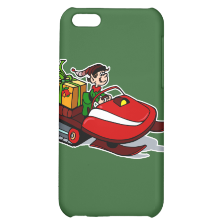 elf on snow mobile iPhone 5C cases elf on snow mobile iPhone 5C cases