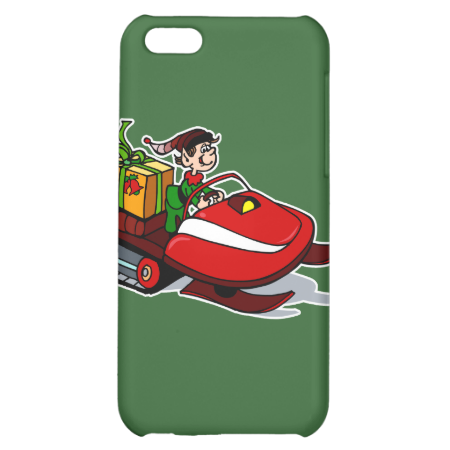 elf on snow mobile iPhone 5C cases