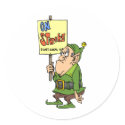 Elf On Strike stickers by funnyholidaytshirts Elf On Strike stickers