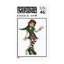 Elf Postage Stamps
