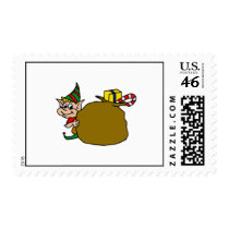 Elf & presents stamps