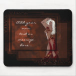 Elf Red Beauty in Red Glass Customizable Mousepad
