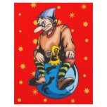 Elf Sitting On Christmas Ornament flyers
