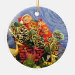 Elf Sleigh ornaments