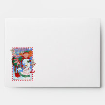 Elf & Snowman's Surprise for Santa Envelopes