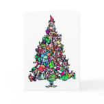 Elf Tree Christmas Card