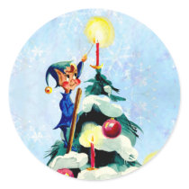 ELF TRIMMING TREE by SHARON SHARPE stickers