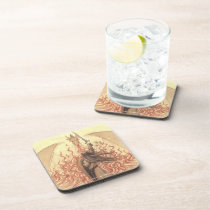Elf vs Dragon cork coasters