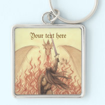 Elf vs Dragon keychains