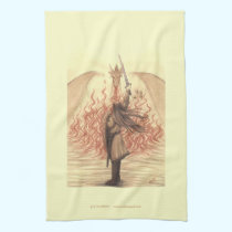Elf vs Dragon kitchen towels