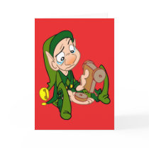 ELF WITH BROOKEN TOY cards