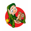 ELF WITH BROOKEN TOY t-shirts