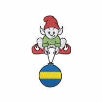 Elf with bulb embroidered shirts by ZazzleEmbroidery Elf with bulb embroidered shirts