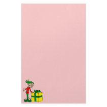 elf with package stationery design
