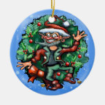 Elf  Wreath Ornament