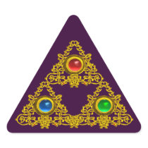 ELFIC TALISMAN , Purple Round Stickers
