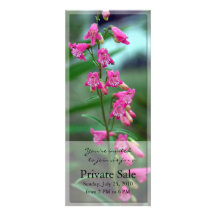 Elfin Pink Floral Invitation