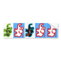 Elfont bumper stickers