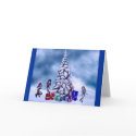 Elfs At Work Blank Card