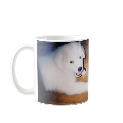 Eli the Great Pyrenees Puppy Coffee Mug by twinapollo